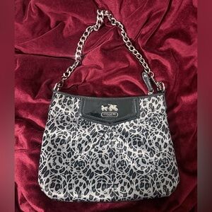 Coach leopard shoulder bag